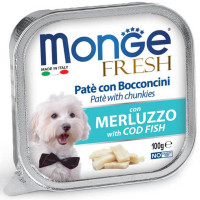 Monge Dog Wet Fresh Консерви для собак ніжний паштет з тріскою