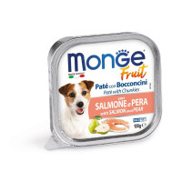 Monge Dog Wet Fruit Консерви для собак ніжний паштет з лососем та грушею