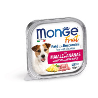 Monge Dog Wet Fruit Консерви для собак ніжний паштет зі свининою та ананасом
