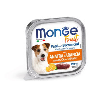 Monge Dog Wet Fruit Консервы для собак нежный паштет с уткой и апельсином