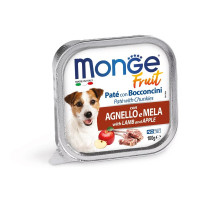 Monge Dog Wet Fruit Консерви для собак ніжний паштет з ягнятком та яблуками