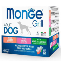 Monge Grill Adult Dog Multipack Lamb&Pork&Salmon Набор Консервы для взрослых собак с лососем ягненеком и свининой