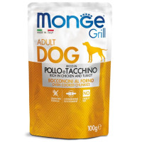 Monge Grill Adult Dog Pollo & Tacchino Консервы для взрослых собак с курицей и индейкой