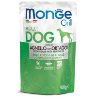 Monge Grill Adult Dog Agnello Ortaggi Консервы для взрослых собак с ягненком и овощами