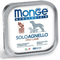 Monge Dog Wet Monoprotein Only Agnello Консервы монопротеиновые для собак паштет с ягненком