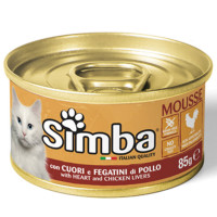 Monge Simba Cat Wet Консерви для котів з курячими серцями та печінкою