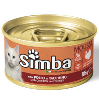 Monge Simba Cat Wet Консерви для котів з куркою та індичкою