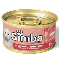 Monge Simba Cat Wet Консерви для котів з лососем та креветками