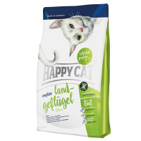 Happy Cat Sensitive Land-Geflugel Сухой корм для взрослых кошек с чувствительным пищеварением с домашней птицей