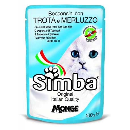 Monge Simba Cat Wet Консерви для котів з фореллю та тунцем