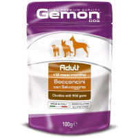 Gemon Adult Dog Консерви для дорослих собак усіх порід з м'ясом диких тварин у желе