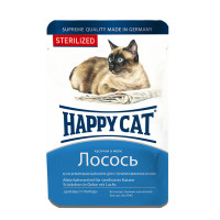 Happy Cat Lachs Gelee Консерви для стерелізованих кішок з лососем у желе