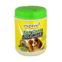 Espree Aloe Ear Care Pet Wipes Салфетки для удаления ушной серы и неприятных запахов у собак и котов