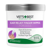 Vet`s Best Ear Relief Finger Wipes Влажные салфетки для чистки ушей для собак