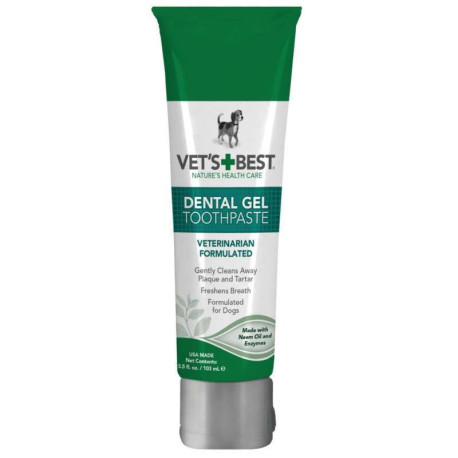 Vet`s Best Dental Gel Enzymatic Toothpaste гель для чистки зубов собак 