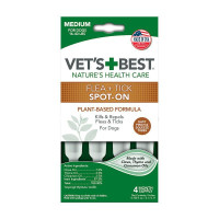 Vet`s Best Flea&Tick Drops Medium Капли от блох и клещей для собак весом от 7 кг до 18 кг