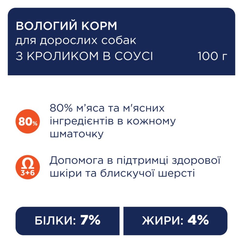 Club 4 Paws Premium Консервы для взрослых собак мелких пород с кроликом в соусе