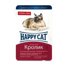 Happy Cat Kaninchen in Sosse Консерви для стерилізованих кішок з кроликом у соусі