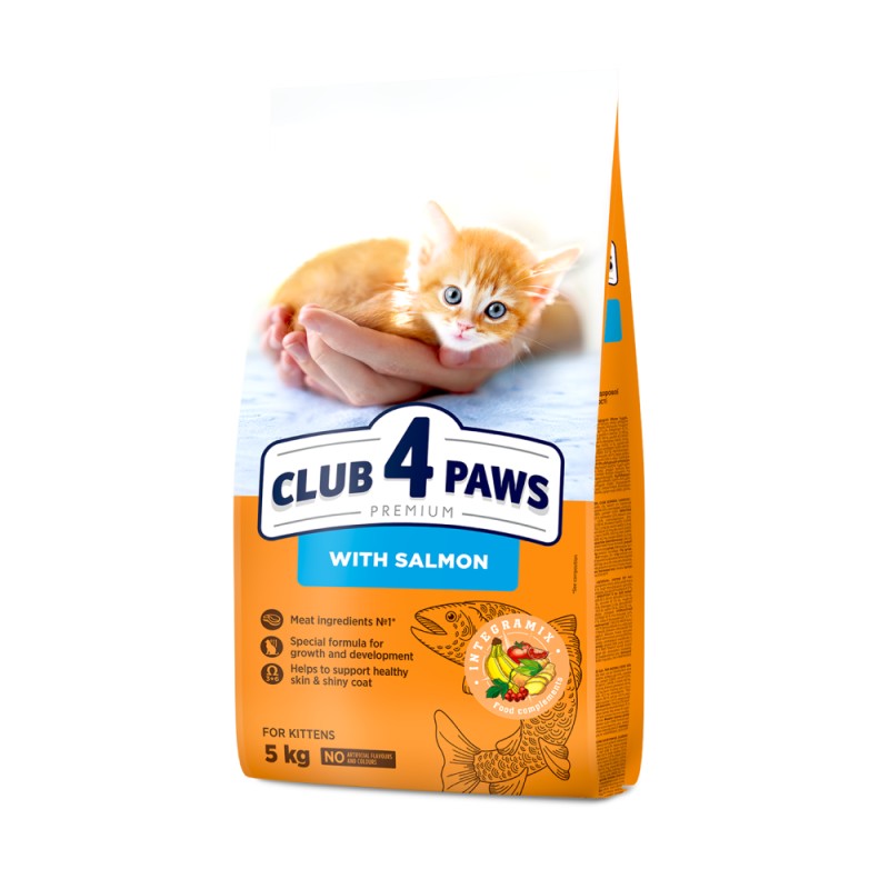 Club 4 Paws Premium Kitten Salmon Сухой корм для котят с лососем
