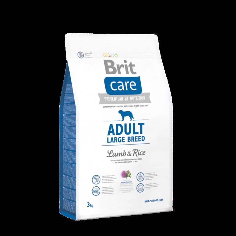 Brit Care Dog Adult Large Breed Lamb and Rice Сухой корм для взрослых собак крупных пород с ягненком и рисом