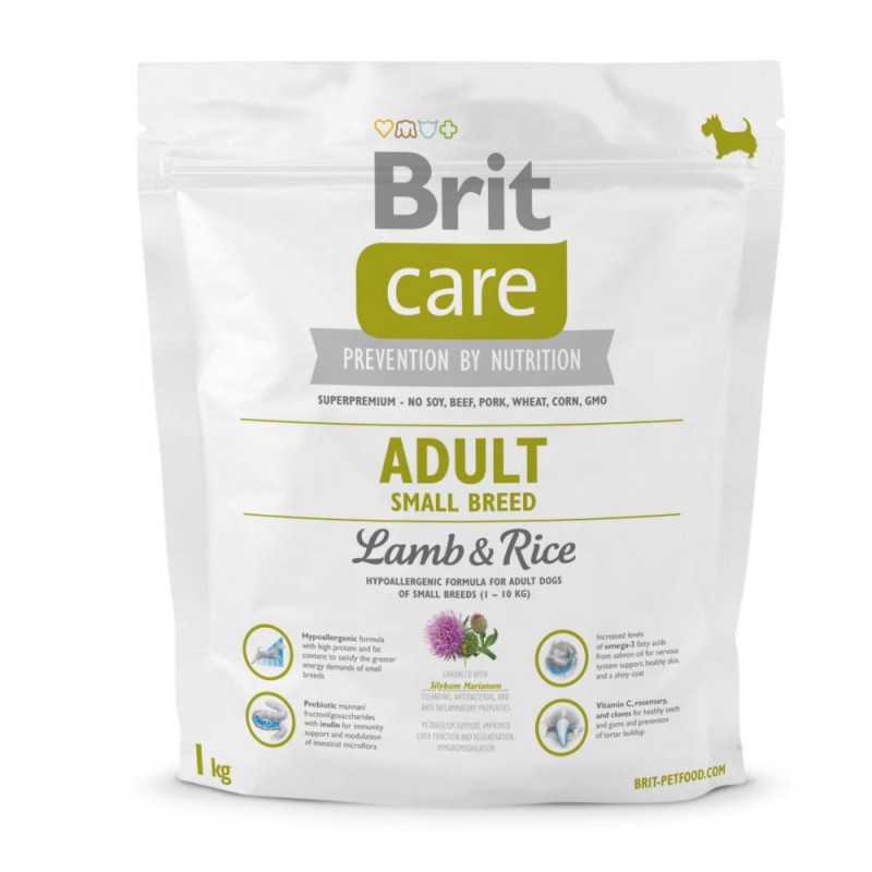 Brit Care Dog Adult Small Breed Lamb and Rice Сухой корм для взрослых собак мелких пород с ягненком и рисом