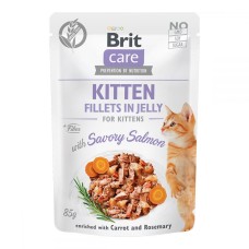 Brit Care Cat Kitten Savory Salmon Fillets in Jelly Консервы для котят с лососем в желе