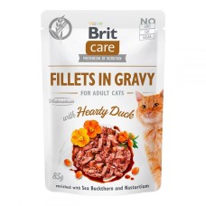 Brit Care Cat Adult Hearty Duck Fillets in Gravy Консервы для взрослых кошек с уткой в соусе