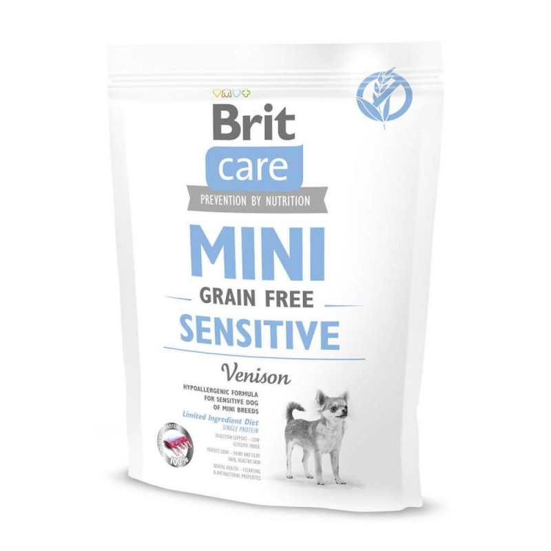 Brit Care Grain-Free Dog Adult Mini Sensitive Беззерновой сухой корм для взрослых собак мелких пород с чувствительным пищеварением