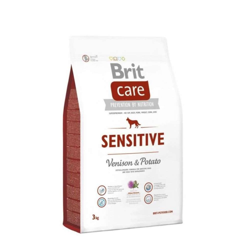 Brit Care Dog Adult Sensitive Venison and Potato Сухой корм для взрослых собак с чувствительным пищеварением с олениной и картофелем