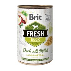 Brit Fresh Duck with Millet Консервы для взрослых собак с уткой и пшеном