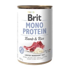 Brit Mono Protein Lamb and Rice Консервы для взрослых собак с ягненком и темным рисом