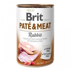 Brit Pate and Meat Rabbit Консервы для взрослых собак с кроликом