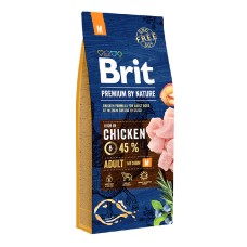 Brit Premium Dog Adult Medium Breed Chicken Сухой корм для взрослых собак средних пород с курицей