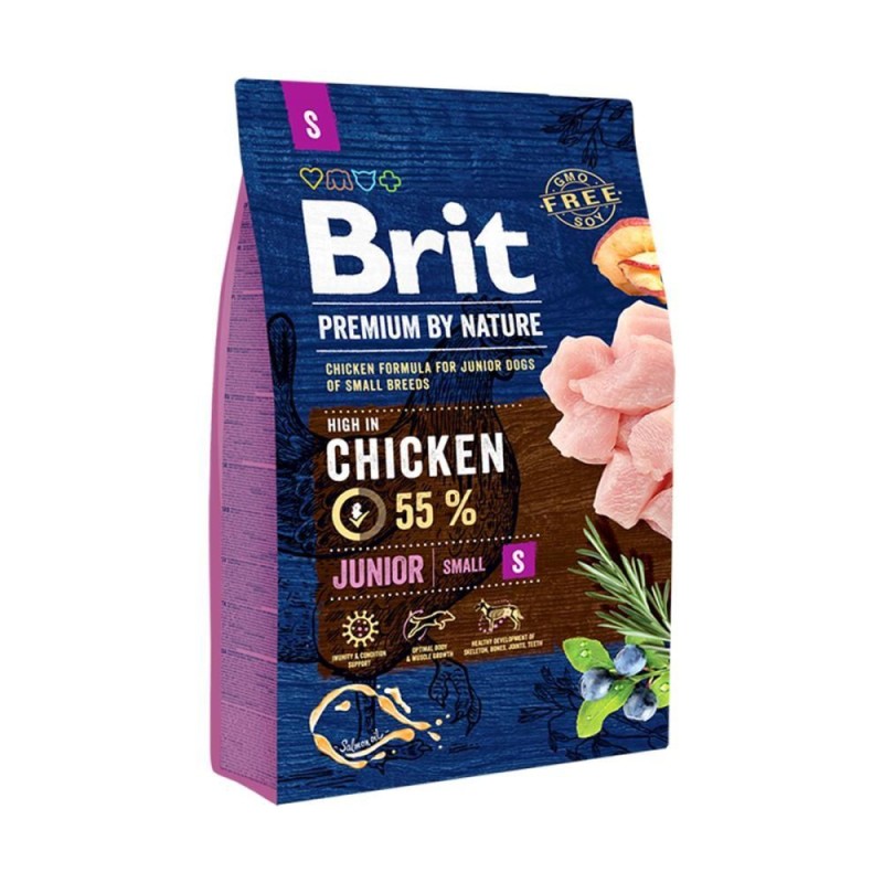 Brit Premium Dog Junior Small Breed Chicken Сухой корм для щенков мелких пород с курицей