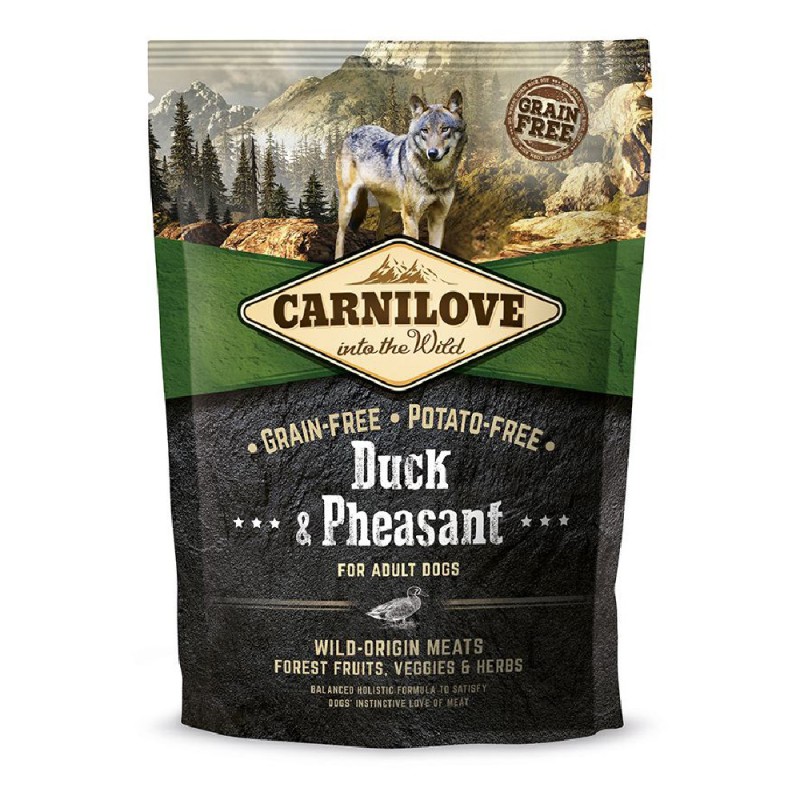 Carnilove Dog Adult Duck and Pheasant Беззерновой сухой корм для взрослых собак с уткой и фазаном