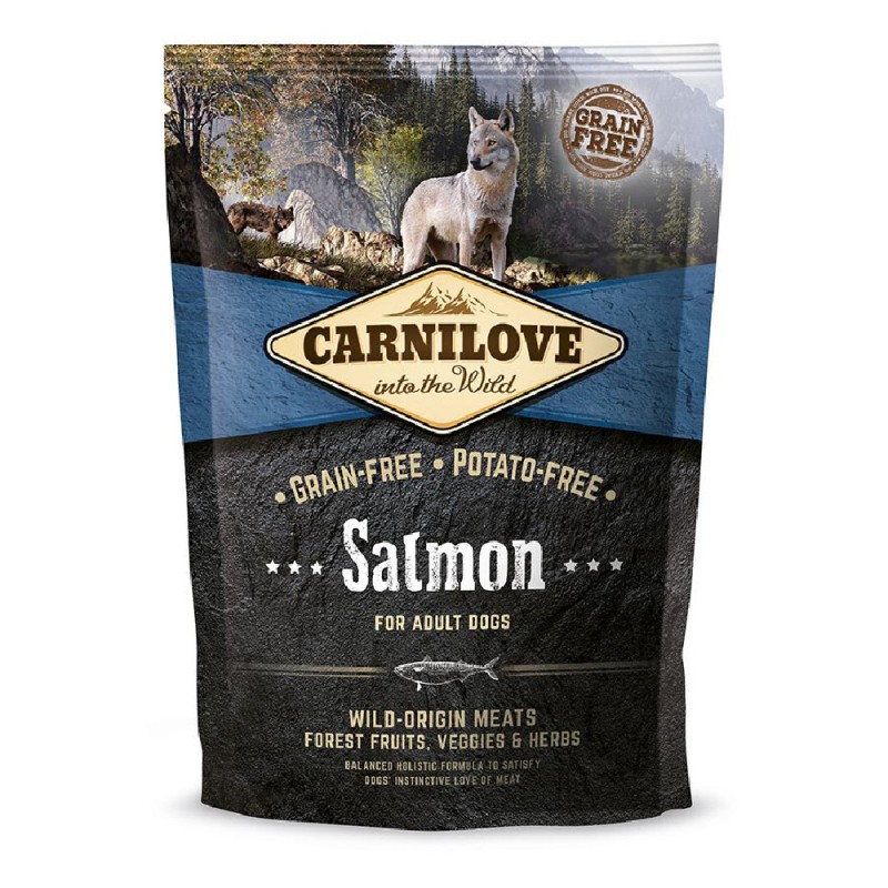 Carnilove Dog Adult Salmon Беззерновой сухой корм для взрослых собак с лососем