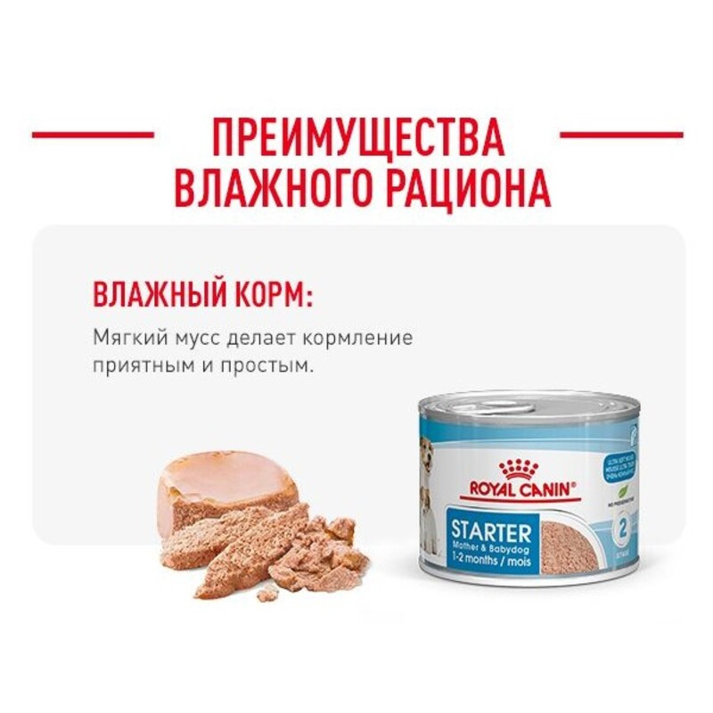 Royal Canin Starter Mousse Консервы для щенков