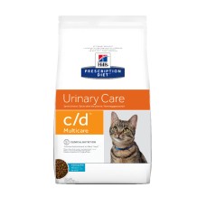 Hills Prescription Diet Feline c/d Urinary Care Multicare Ocean Fish Лечебный корм для взрослых кошек при мочекаменной болезни с тунцом