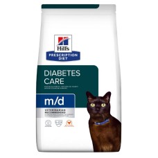 Hills Prescription Diet Feline m/d Diabetes and Weight Management Лікувальний корм для дорослих кішок з діабетом та надмірною вагою