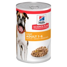 Hills Science Plan Canine Adult Light Chicken Консервы для взрослых собак для поддержания оптимального веса со свининой