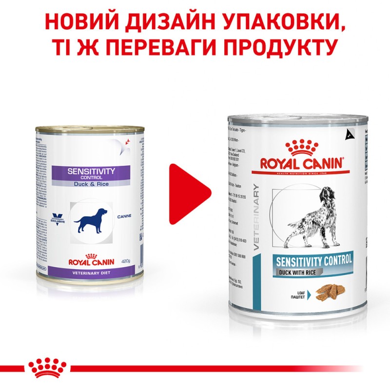 Royal Canin Sensitivity Control Duck Dog Canine Лечебные консервы для собак