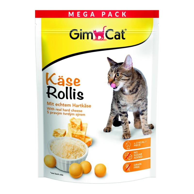 GimCat Kase-Rollis Общеукрепляющий комплекс витаминов для кошек с сыром