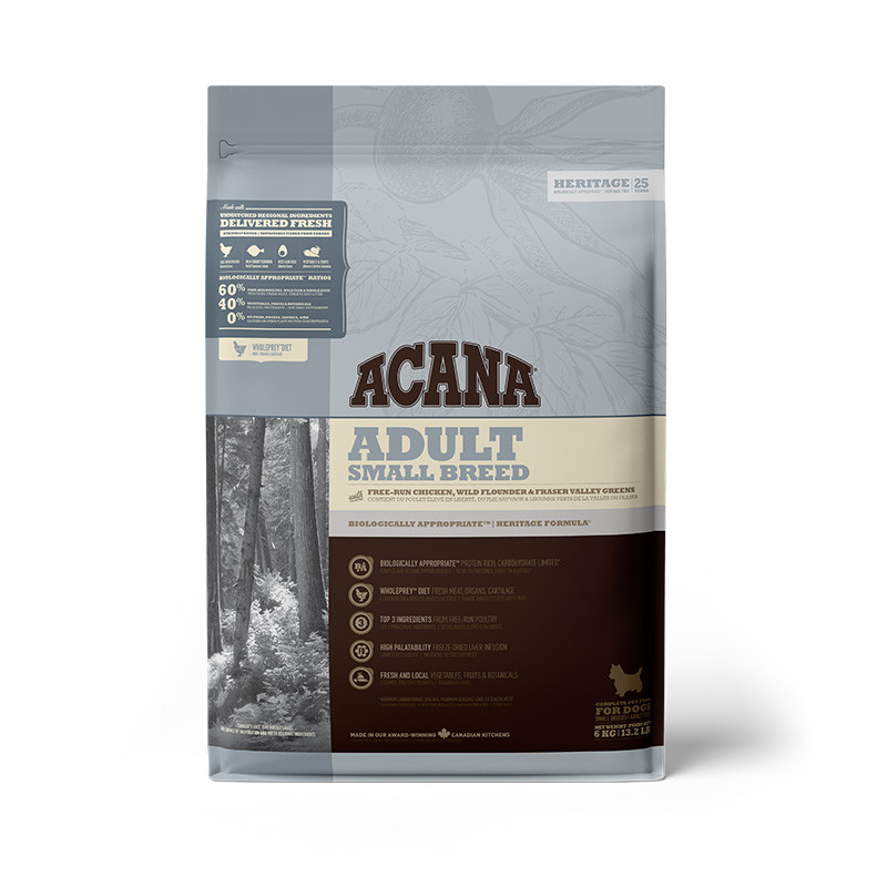Acana Heritage Adult Small Breed Сухой корм для взрослых собак мелких пород