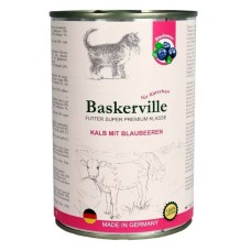 Baskerville Super Premium Kitten Консервы для котят с телятиной и черникой
