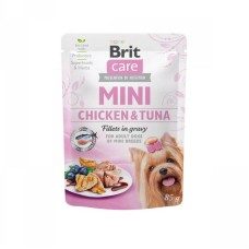 Brit Care Dog Adult Mini Chicken and Tuna Fillets in gravy Консервы для взрослых собак мелких пород с курицей и тунцом в соусе