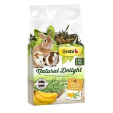 GimBi Natural Delight Травяной микс для грызунов с овсом и бананом