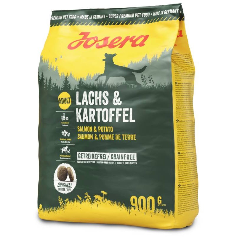 Josera Lachs & Kartoffel Гипоаллергенный сухой корм для взрослых собак с лососем и картофелем