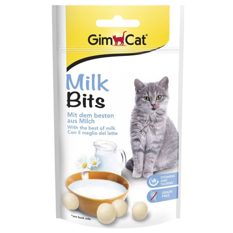 GimCat MilkBits Витаминизированные лакомства с молоком для кошек