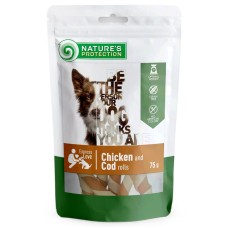 Nature's Protection Dog Adult Snacks Chicken and Cod Rolls Лакомство для взрослых собак роллы из курицы и трески