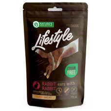 Nature's Protection Lifestyle Dog Adult Dried Rabbit Ears with Rabbit Лакомство для взрослых собак сушеные кроличьи уши с кроликом